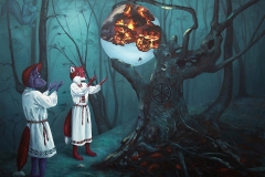 Rod's Prophecy, oil on canvas, 120x100cm, 2024