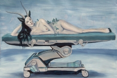 On the Hospital Table, oil on paper, 29,7x42cm, 2026