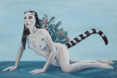 The New Normality, oil on paper, 21x29,7cm, 2026