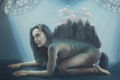 Private Forest, oil on canvas, 70x100cm, 2022