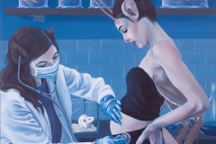 A Secret Lab, oil on canvas, 60x80cm, 2026