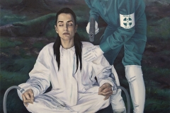 Eco-Transhumanism, oil on canvas, 80x110cm, 2021