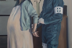 Loyal to her own ideals, oil on canvas, 70x120cm, 2021