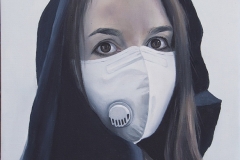 Fear, oil on canvas, 30x40cm, 2020