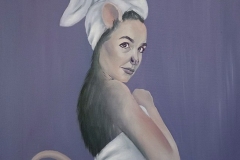 After Bath, oil on canvas, 60x80cm, 2025