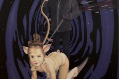 VR, oil on fiberboard, 110x130cm, 2019