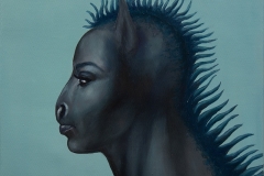 Centaur, oil on canvas, 30x30cm, 2025
