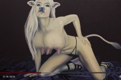 Klip, ulje na platnu, 120x67,5cm, 2019.