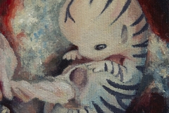 Kuda ideš vrli novi svete II, ulje na platnu, 10x12cm, 2023.